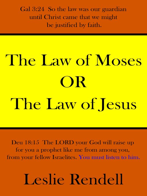 Title details for The Law of Moses by Leslie Rendell - Wait list